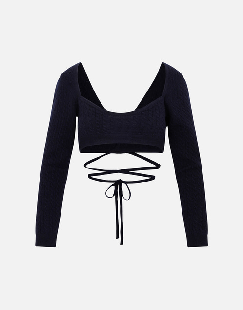Patou Patou Wrap Knitted Top (All New In) IFCHIC.COM