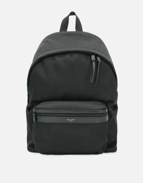 Saint Laurent City ナイロン レザー トリム ジップ バックパック