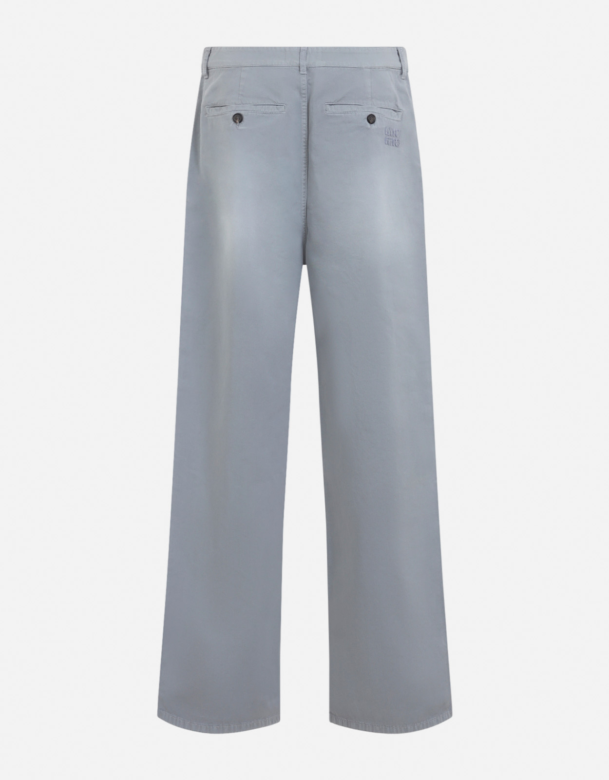 Miu Miu ガーメントダイ ツイル パンツ (すべての新品) IFCHIC.COM