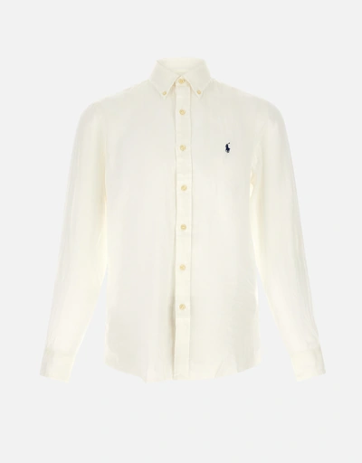 Polo Ralph Lauren メンズ リネン ボタンダウン シャツ (すべての新品