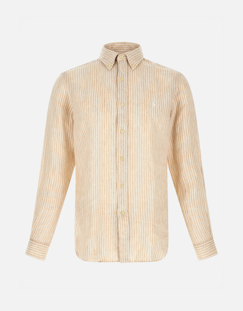 POLO RALPH LAUREN リネンストライプシャツ Polo Ralph Lauren メンズ ストライプ リネン シャツ (すべての新品