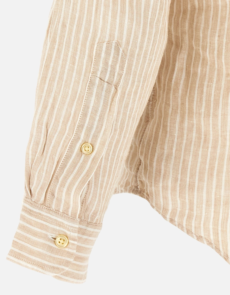 Polo Ralph Lauren メンズ ストライプ リネン シャツ (すべての新品