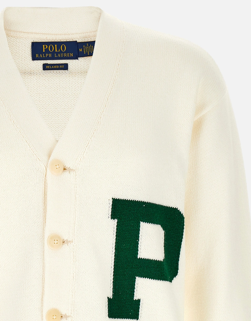 Polo Ralph Lauren メンズ コットン レター カーディガン (すべての