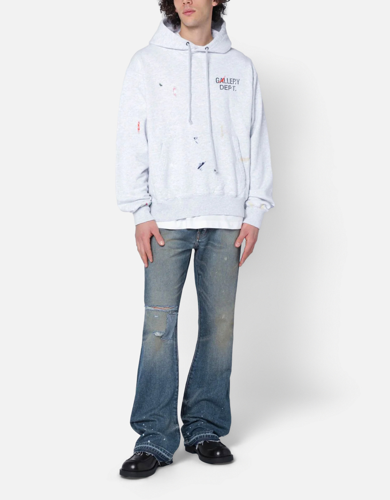 GALLERY DEPT. メンズダガーブーツカットジーンズ (すべての新品