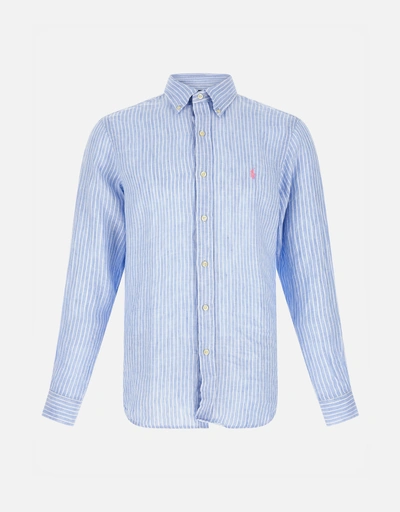 Polo Ralph Lauren メンズ ストライプ リネン シャツ (すべての新品