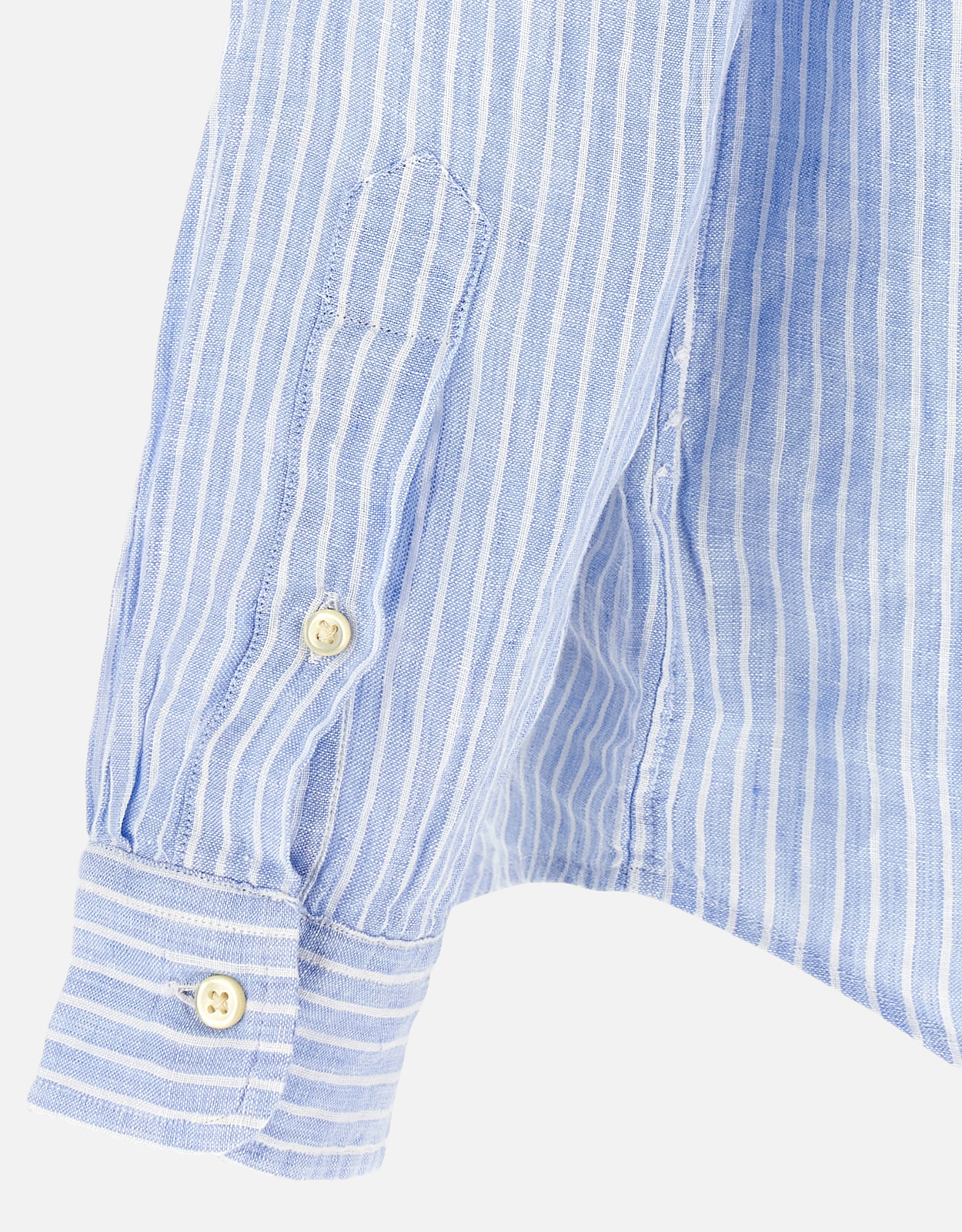Polo Ralph Lauren メンズ ストライプ リネン ボタンダウン シャツ