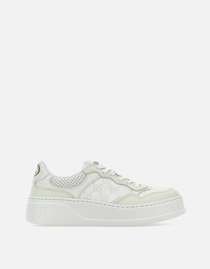 ホワイトレザー GUCCI スニーカー パール装飾 Gucci ホワイト レザー スニーカー () IFCHIC.COM