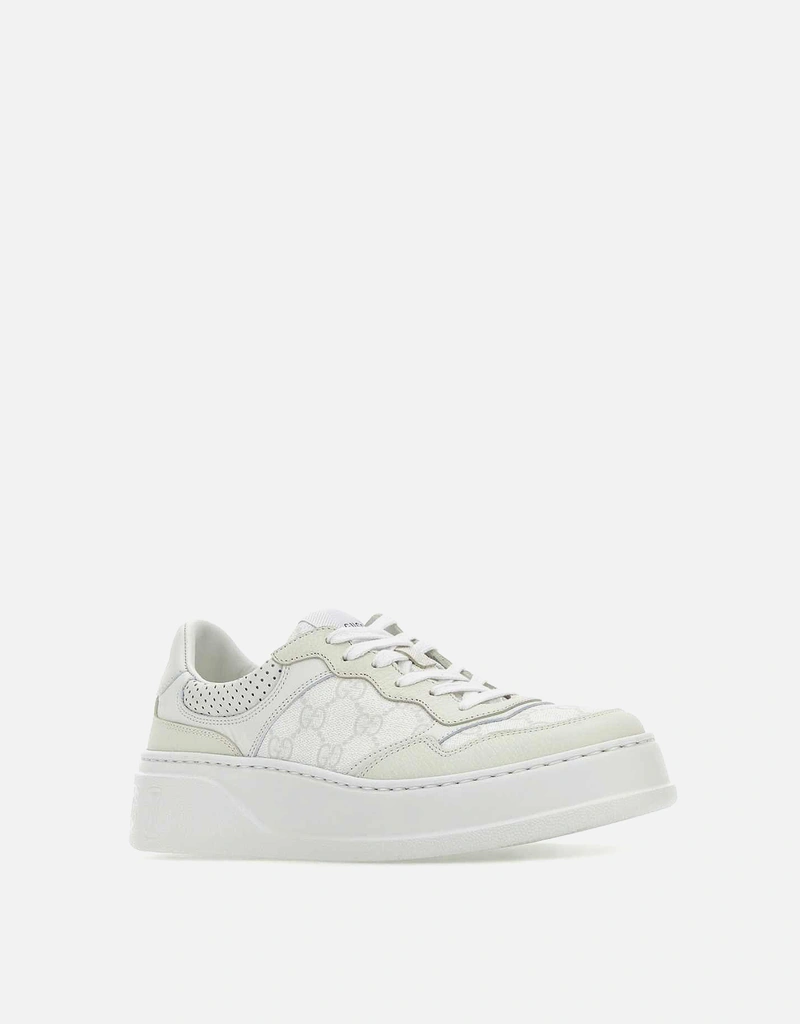 GUCCI ホワイトレザー スニーカー　32サイズ Gucci ホワイト レザー スニーカー () IFCHIC.COM
