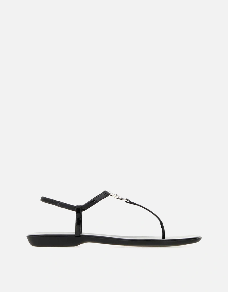 Gucci ブラック レザー サンダル () IFCHIC.COM