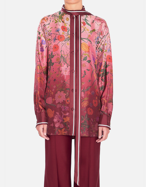 GUCCI シルク100% フローラルプリント シアーシャツ 90s 00s Gucci プリント シルク シャツ (すべての新品) IFCHIC.COM