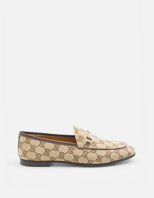 Gucci Jordaan キャンバス ホースビット ローファー (ローファー