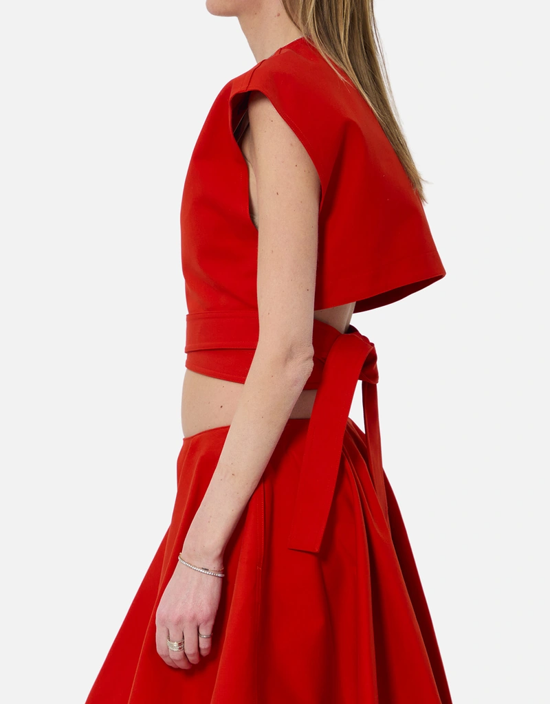 H2302◾️アライア　コットン　ポンチョ　ブラウス ALAÏA コットン ベルト付きトップス (すべての新品) IFCHIC.COM