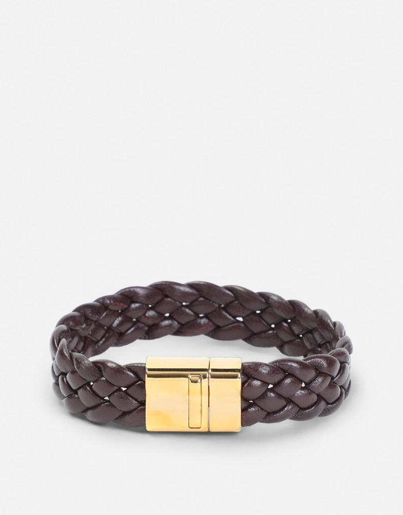 BOTTEGA VENETA レザー ブレスレット　即完品　スネーク　巳 Bottega Veneta Intrecciato レザーブレスレット (すべての新品