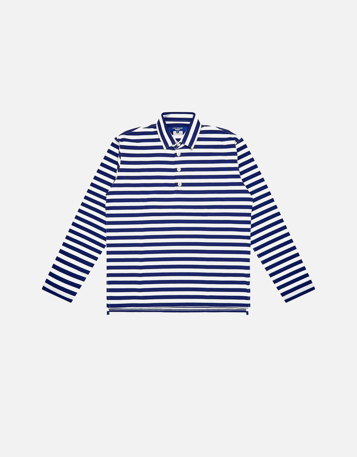JUNYA WATANABE MAN ストライプ 長袖カットソー S JUNYA WATANABE メンズ ストライプ 長袖 コットン ポロシャツ (すべて