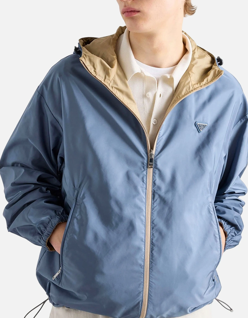 Prada メンズ Re-Nylon リバーシブル ジャケット (すべての新品