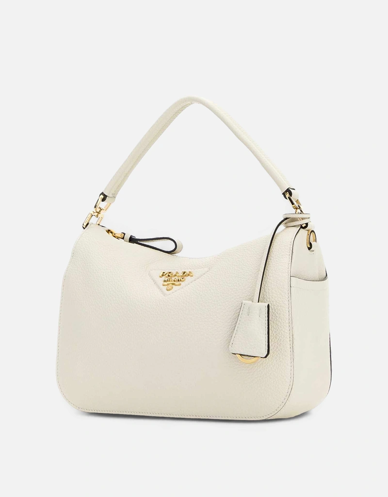 PRADA ホワイトレザー ショルダーバッグ Prada スモール レザー ショルダーバッグ (すべての新品) IFCHIC.COM