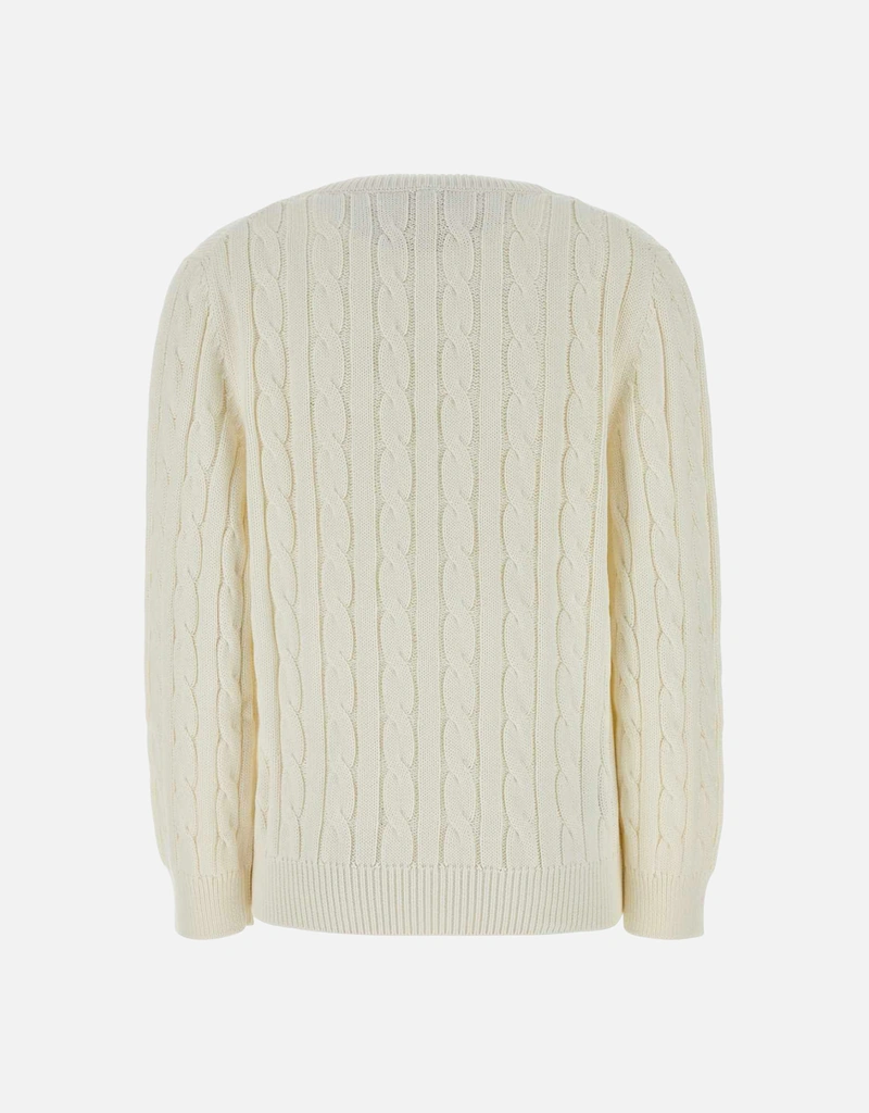 Prada ケーブルニットVネックコットンセーター (すべての新品) IFCHIC.COM