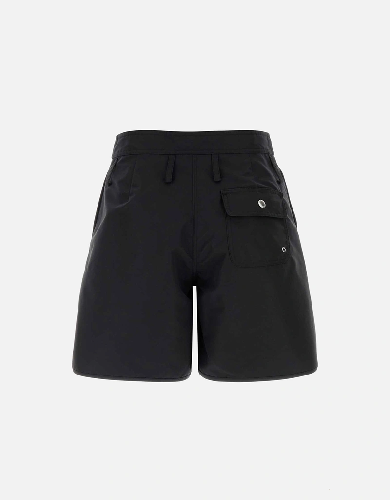 Prada ブラック ナイロン ショーツ (すべての新品) IFCHIC.COM