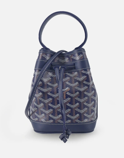 Goyard Petit Flot ミニキャンバスアンドカーフスキンクロスボディ