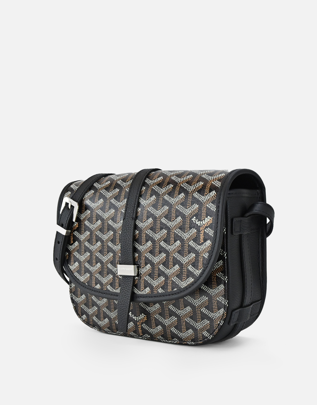 Goyard ベルヴェデーレPMショルダーバッグ ブラック袋付き Goyard Belvedere PM クロスボディバッグ () IFCHIC.COM