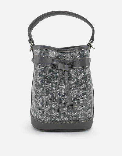 Goyard Petit Flot ミニキャンバスアンドカーフスキンクロスボディ