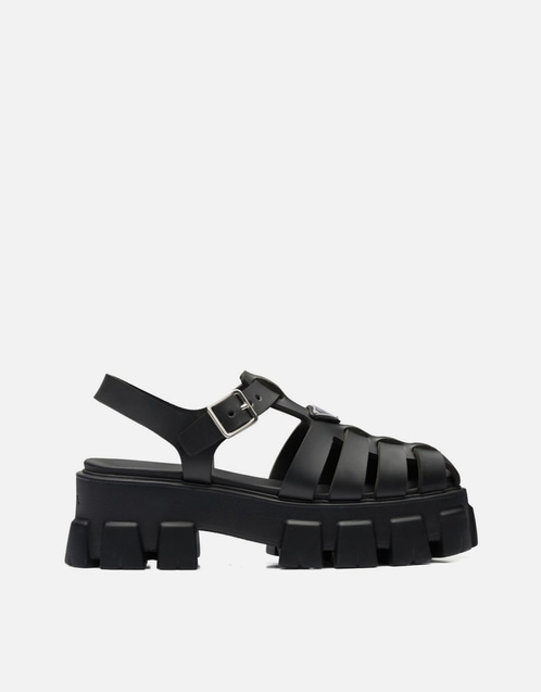 Prada ラバー モノリス サンダル (すべての新品) IFCHIC.COM