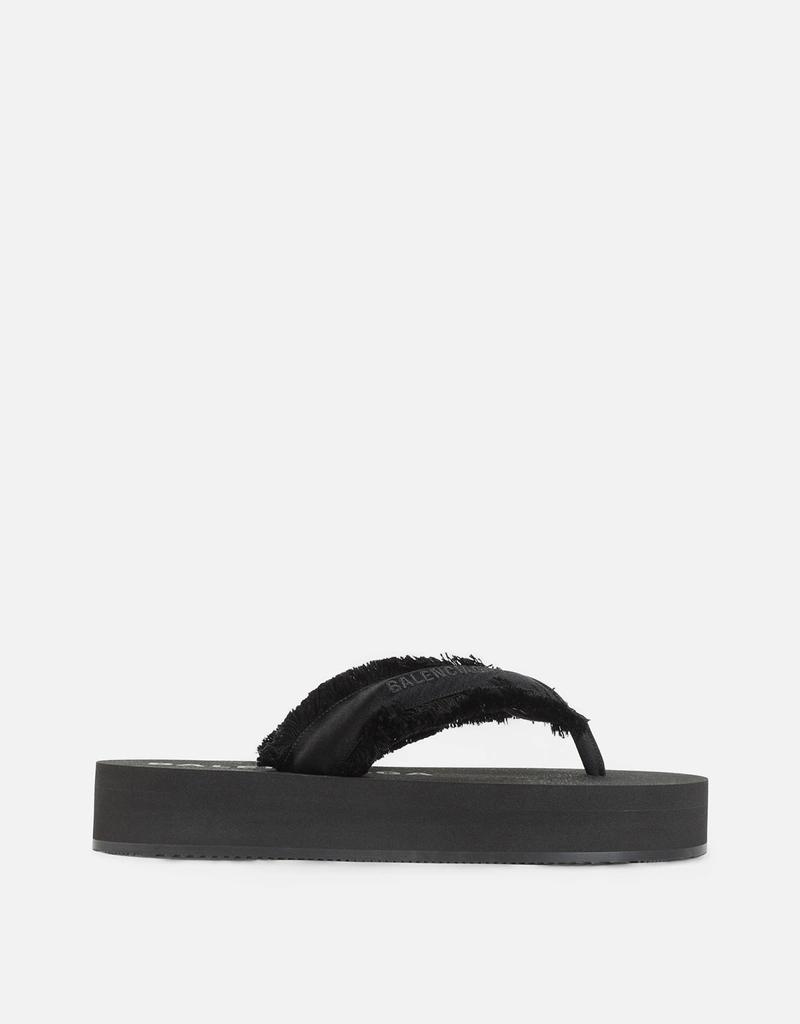 Balenciaga Jet Lag Brushed Satin Sandals () IFCHIC.COM