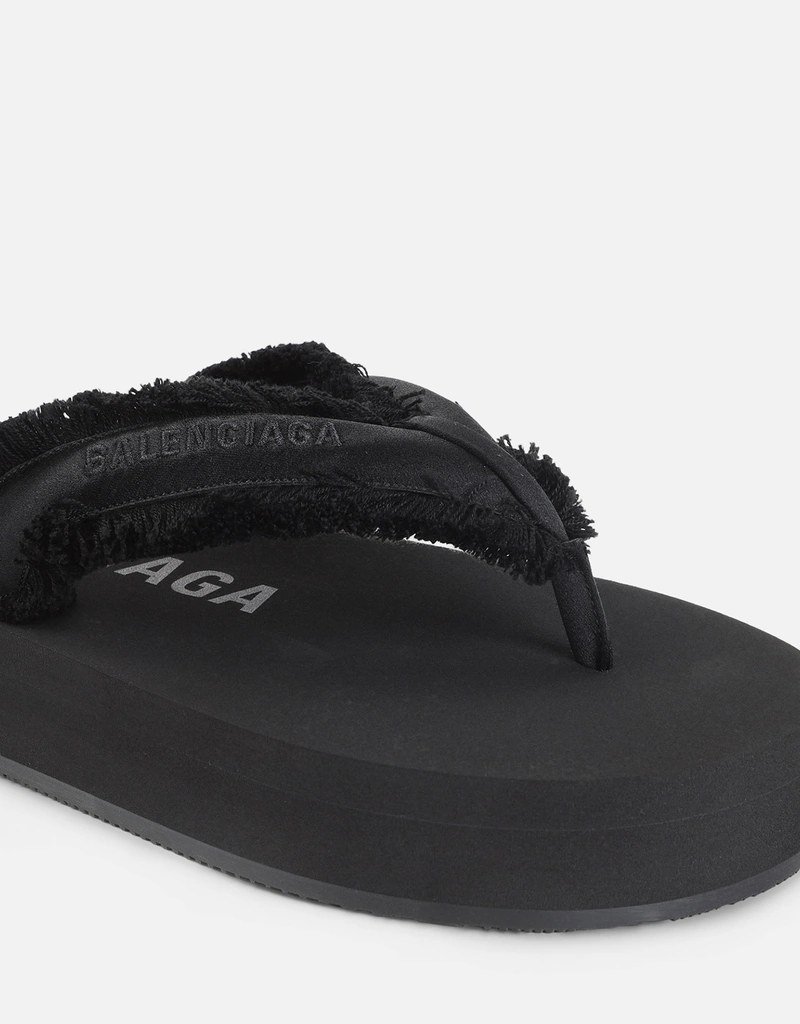 Balenciaga Jet Lag Brushed Satin Sandals () IFCHIC.COM
