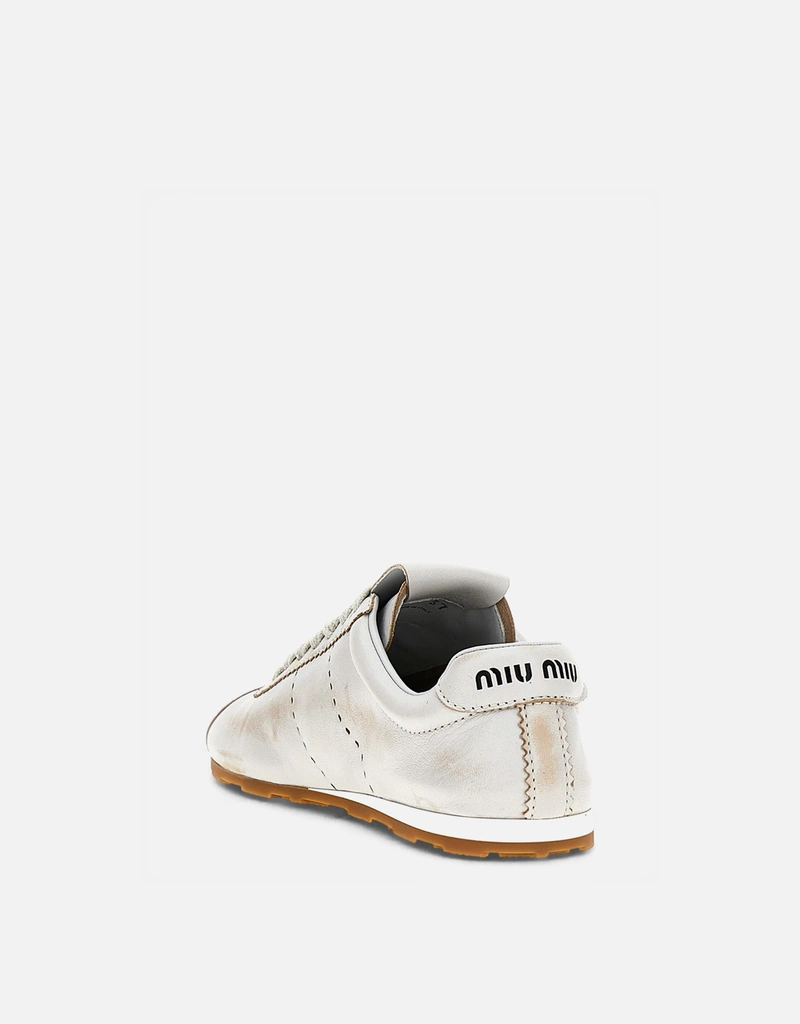 Miu Miu 'Plume'カーフレザースニーカー () IFCHIC.COM