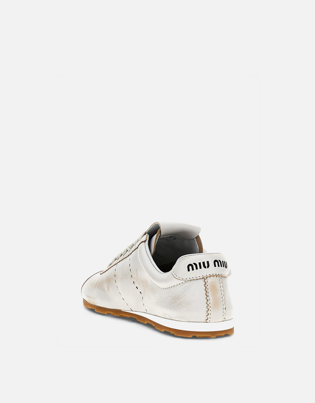 Miu Miu 'Plume'カーフレザースニーカー () IFCHIC.COM