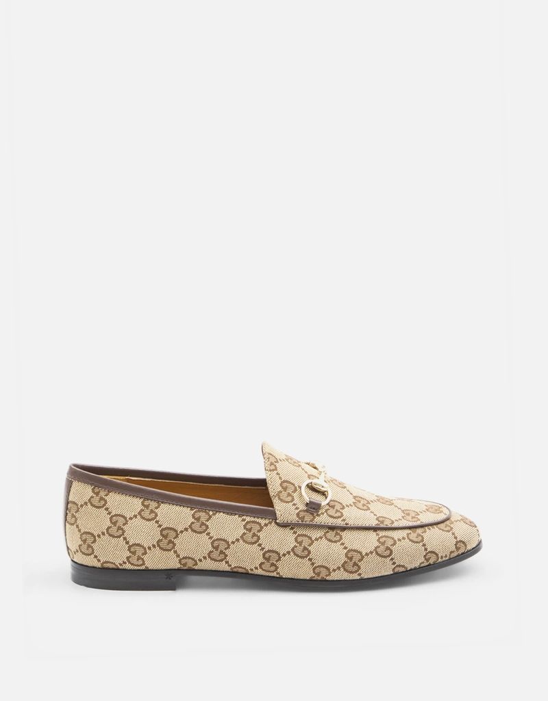 Gucci Jordaan キャンバス ホースビット ローファー (ローファー