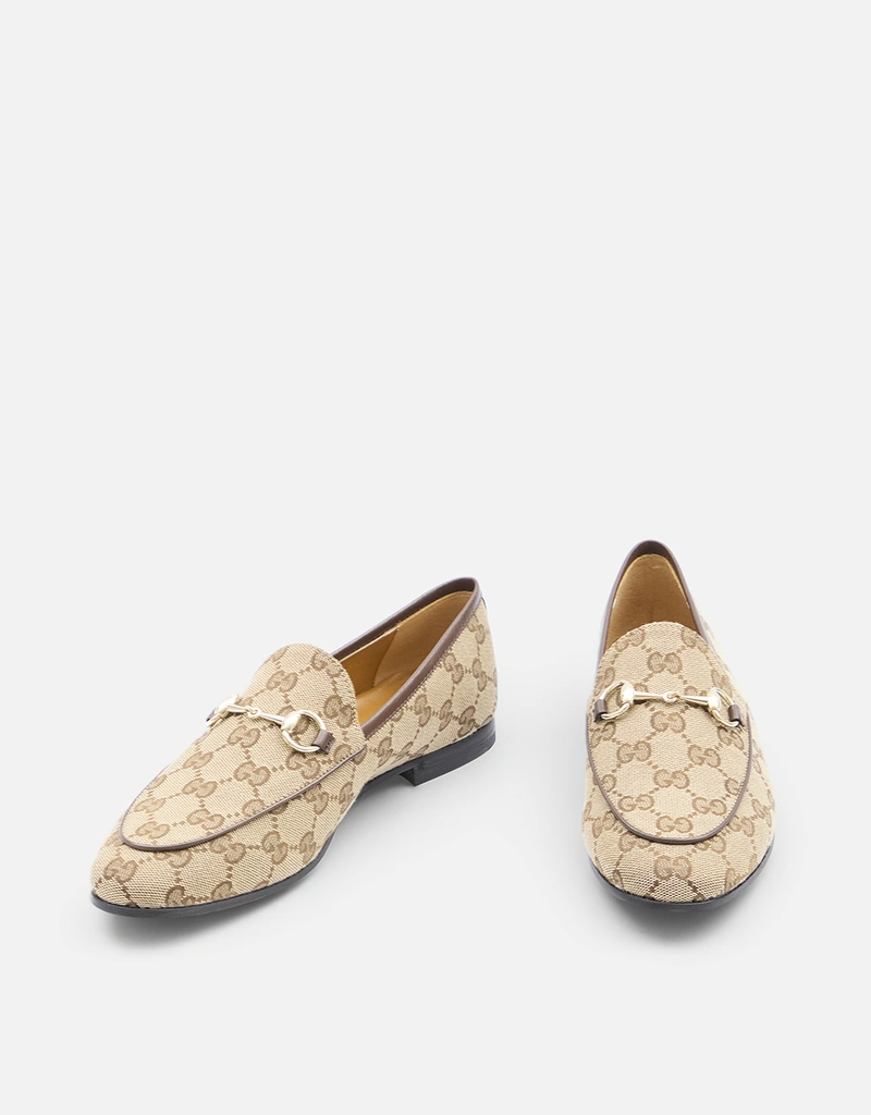 GUCCI Jordaan ホースビットローファー Gucci Jordaan キャンバス ホースビット ローファー (ローファー