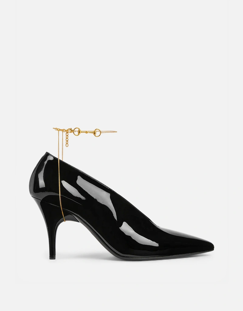 Gucci グッチ 97 パテントレザー ミドルヒール パンプス () IFCHIC.COM