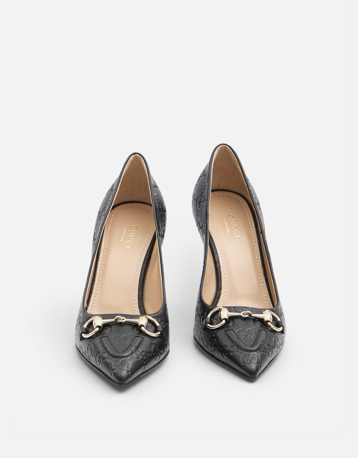 Gucci ホースビット レザー パンプス (ヒール付きシューズ) IFCHIC.COM