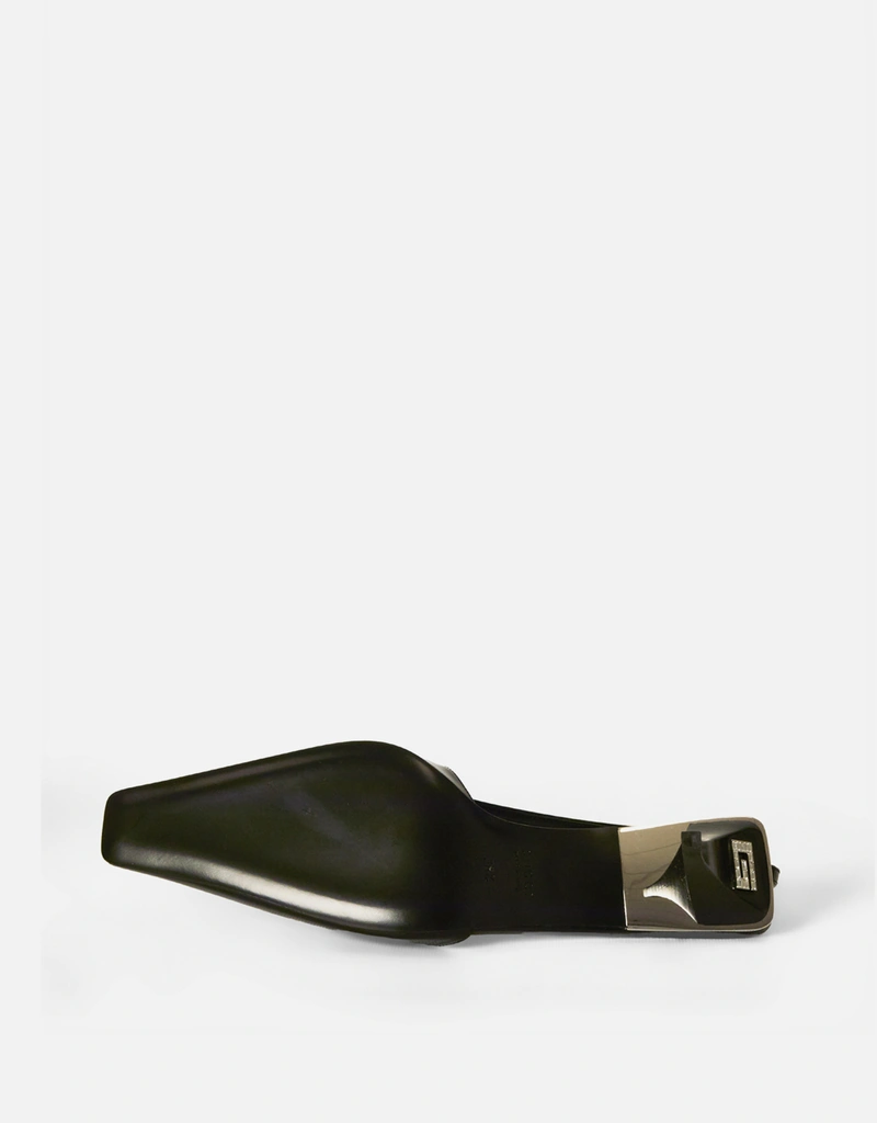 Gucci Crystal Logo スリングバック パンプス (ヒール付きシューズ