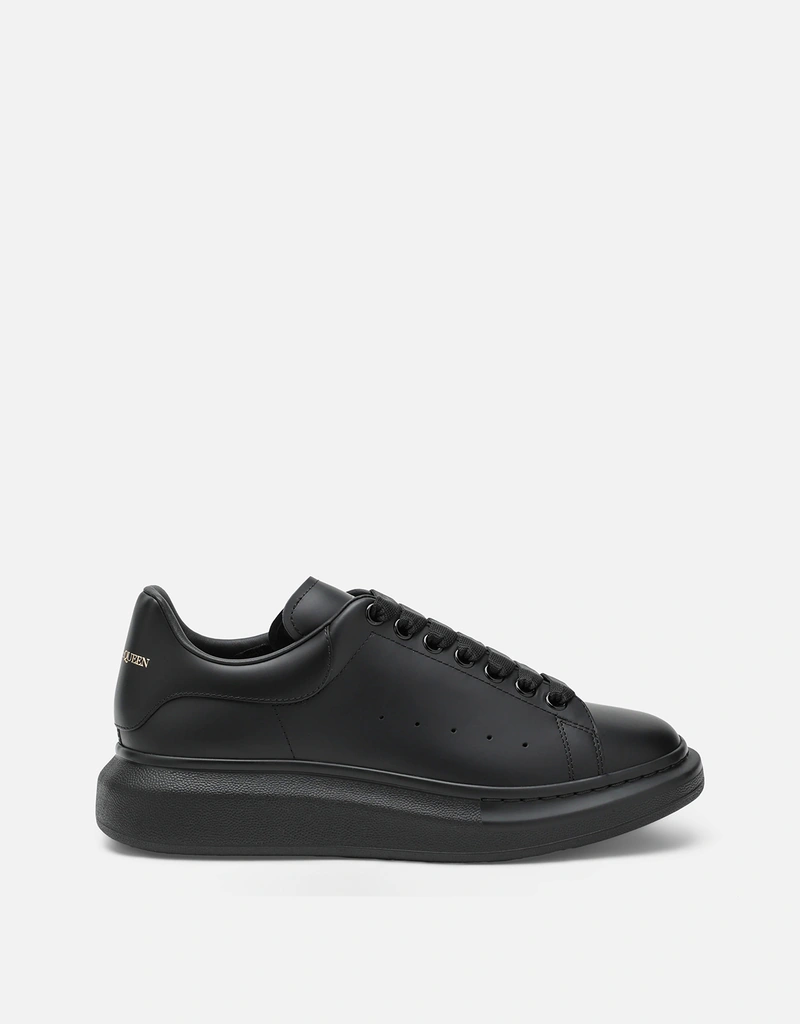 Alexander McQueen メンズ オーバーサイズ カーフレザー ブラック