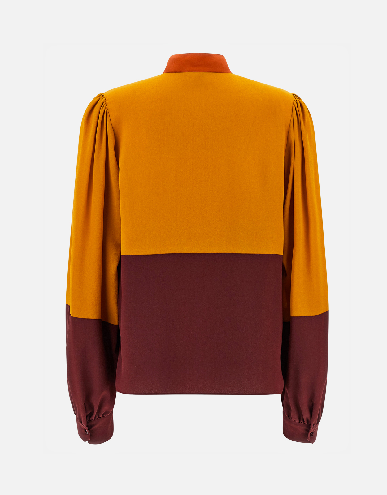 Saint Laurent Color-Block Silk Blouse (All New In) IFCHIC.COM
