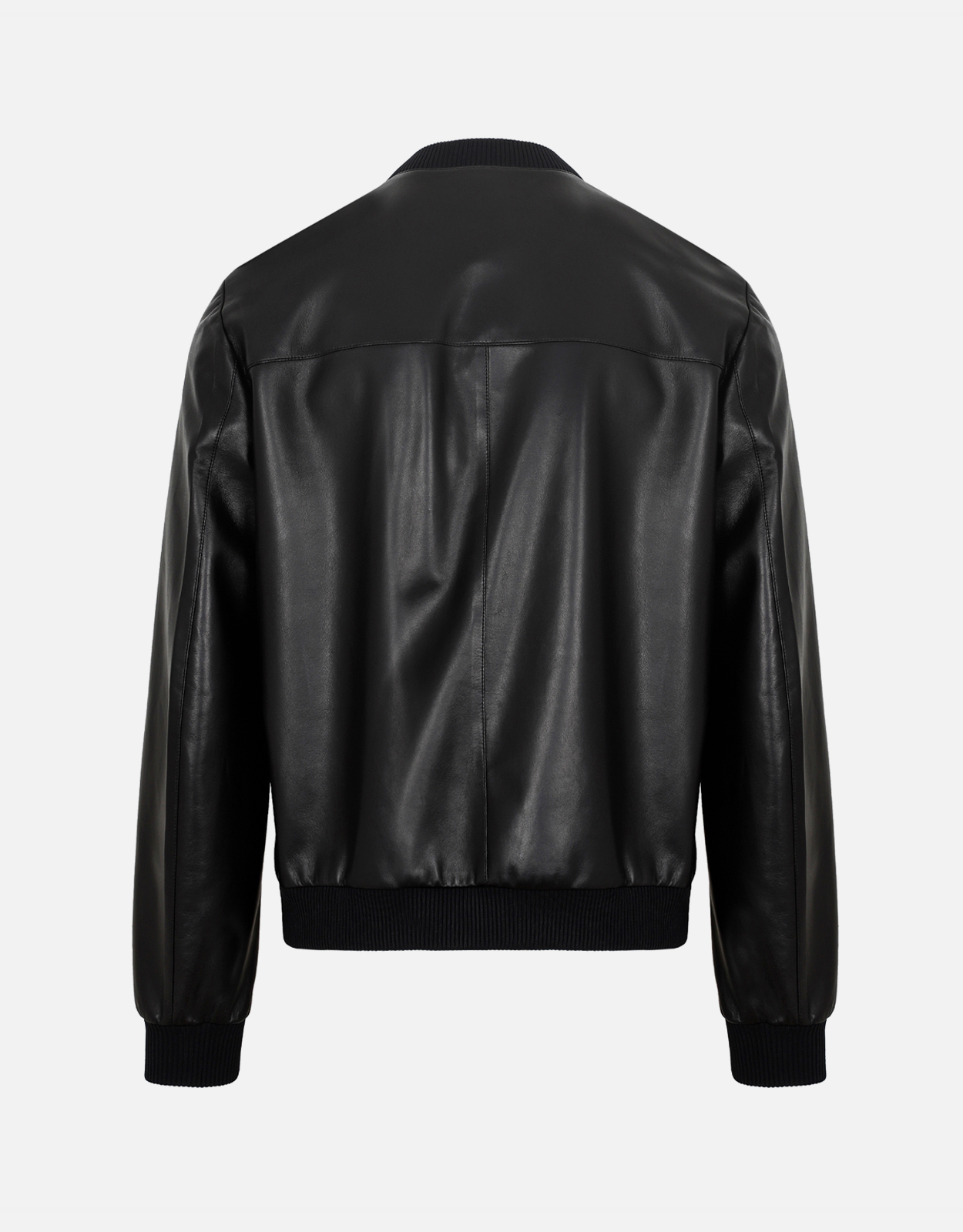 Prada メンズ ブラック ナッパレザー リバーシブル ボンバージャケット