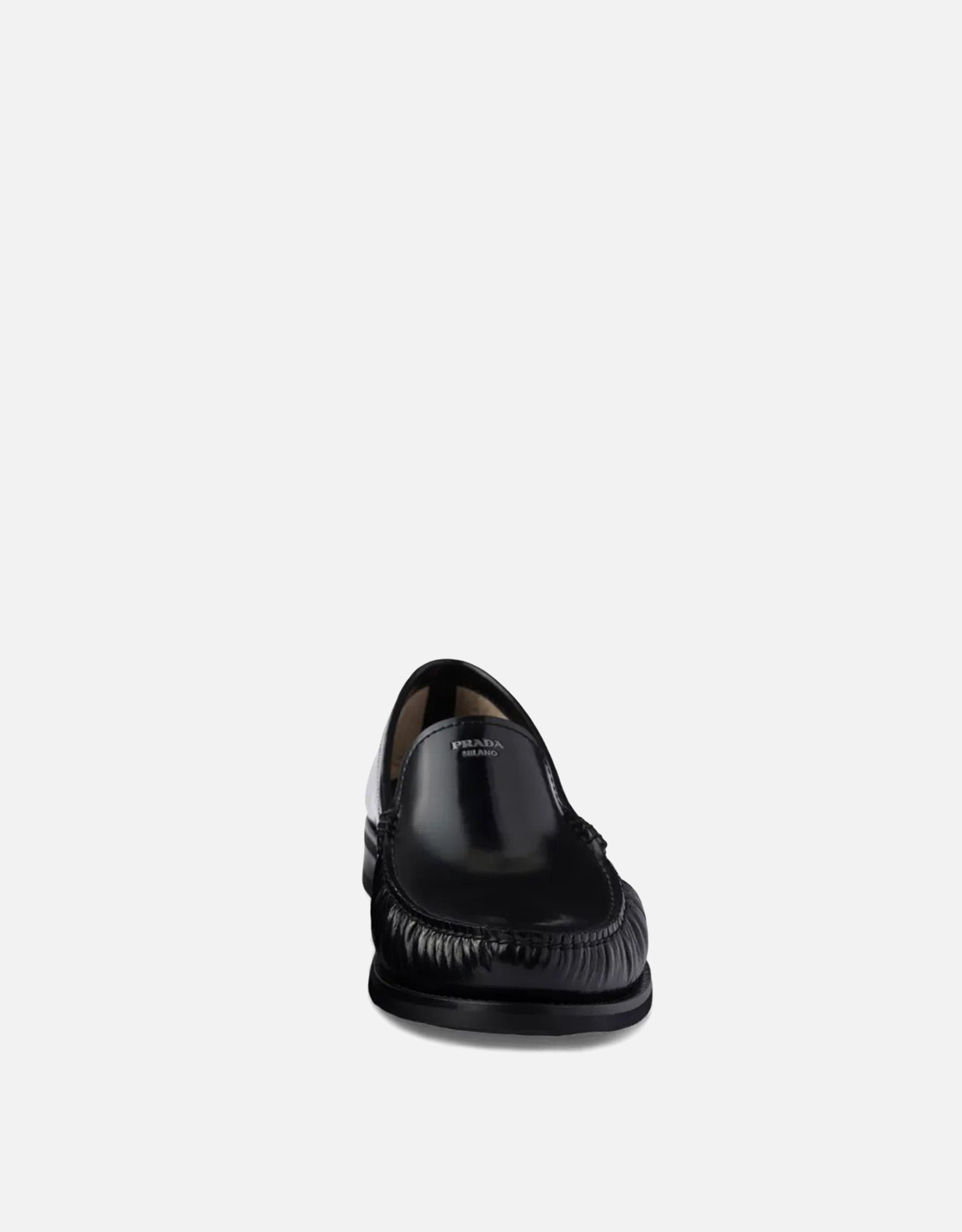 Prada メンズ ブラッシュドカーフレザー ローファー (ローファー