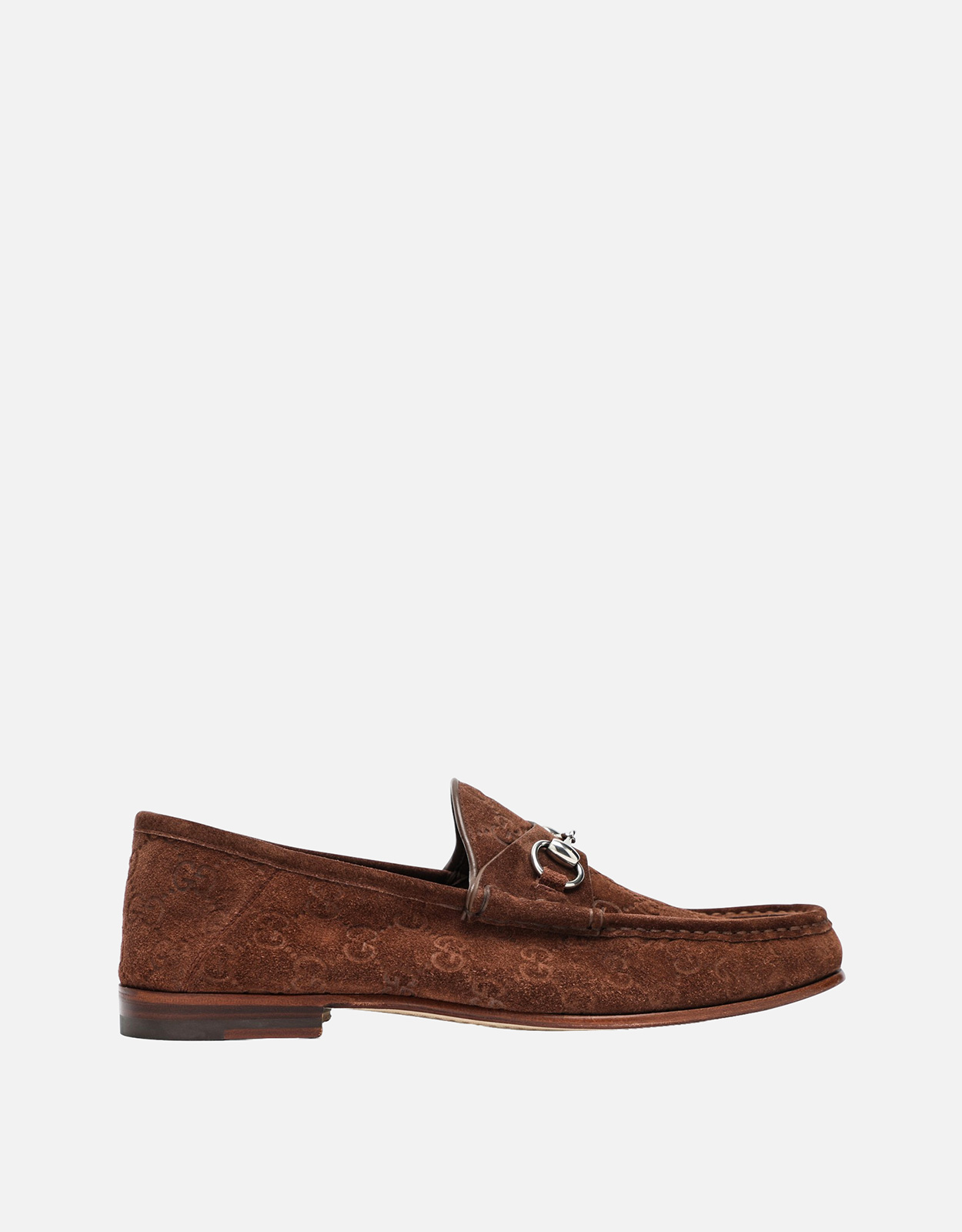 ✨未使用級✨　グッチ　ブラウン　茶色　スエード　ローファー　24.5 Gucci メンズ ブラウンスエードレザーローファー () IFCHIC.COM