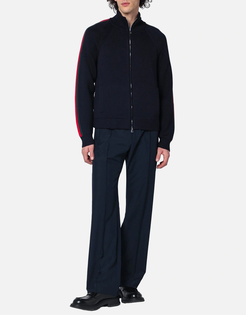 ⭐お値段交渉可⭐　グッチ　ジップアップ　カーディガン Gucci メンズ ウール ジップアップカーディガン (シャツ) IFCHIC.COM