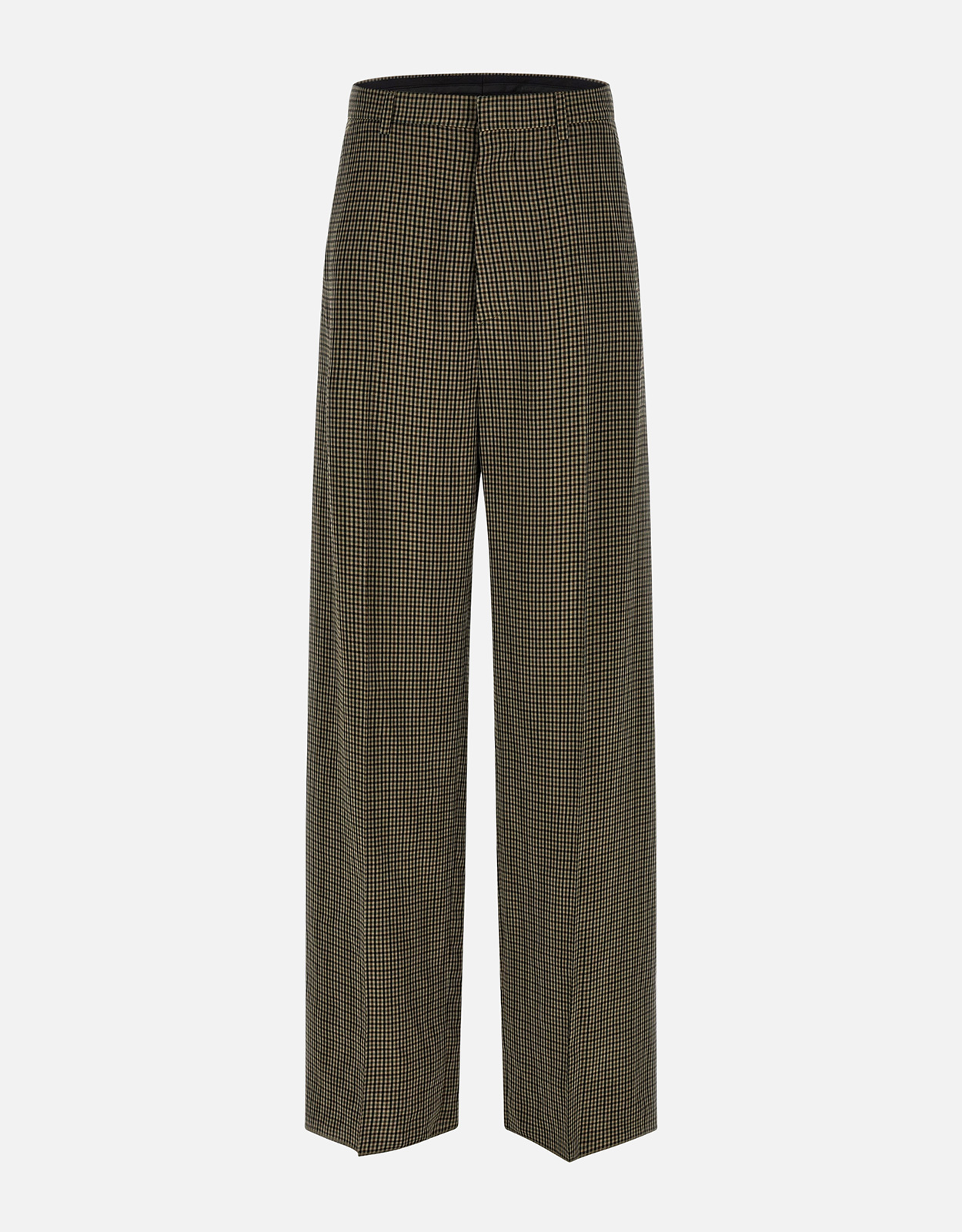 Balenciaga ラージテーラードリヨセルチェックワイドストレートパンツ