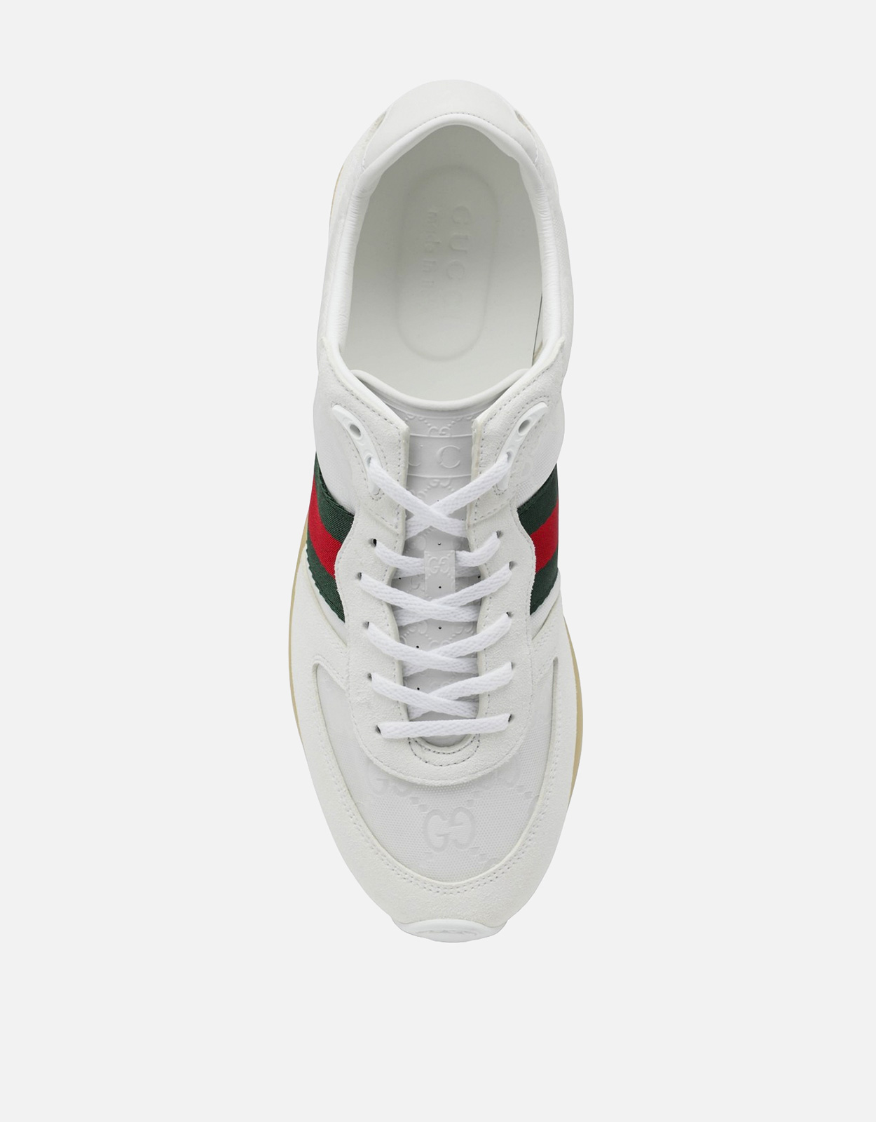 Gucci Men's Original GG Fabric and Suede Calfskin Leather Sneakers