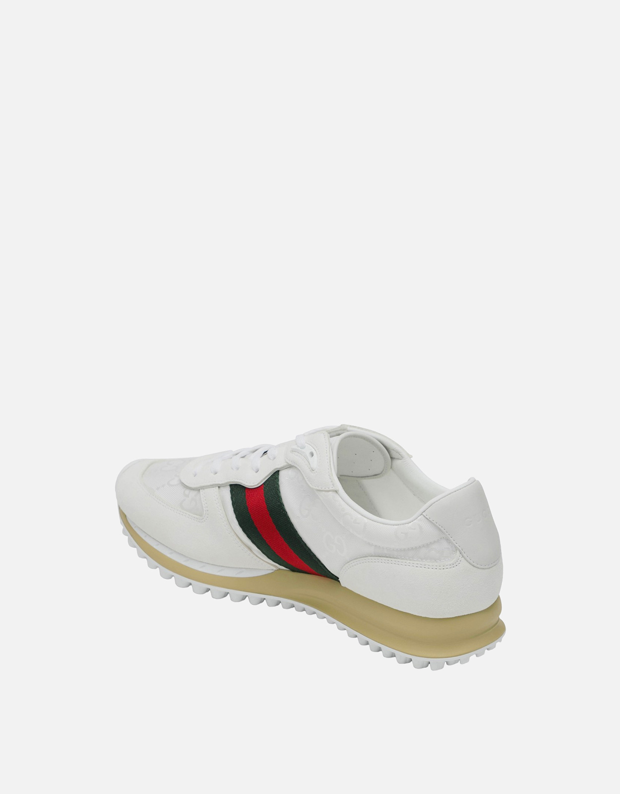 Gucci メンズオリジナルGGファブリック＆スエードカーフレザー