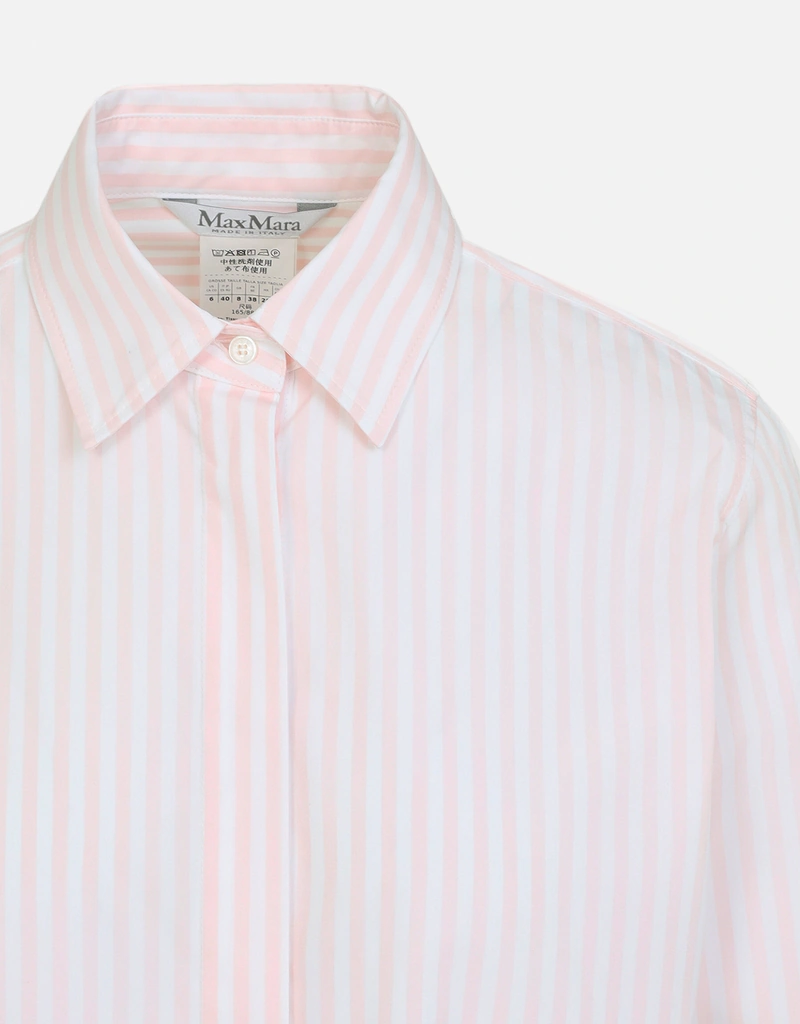 Max Mara ストライプコットンポプリンシャツ (すべての新品) IFCHIC.COM