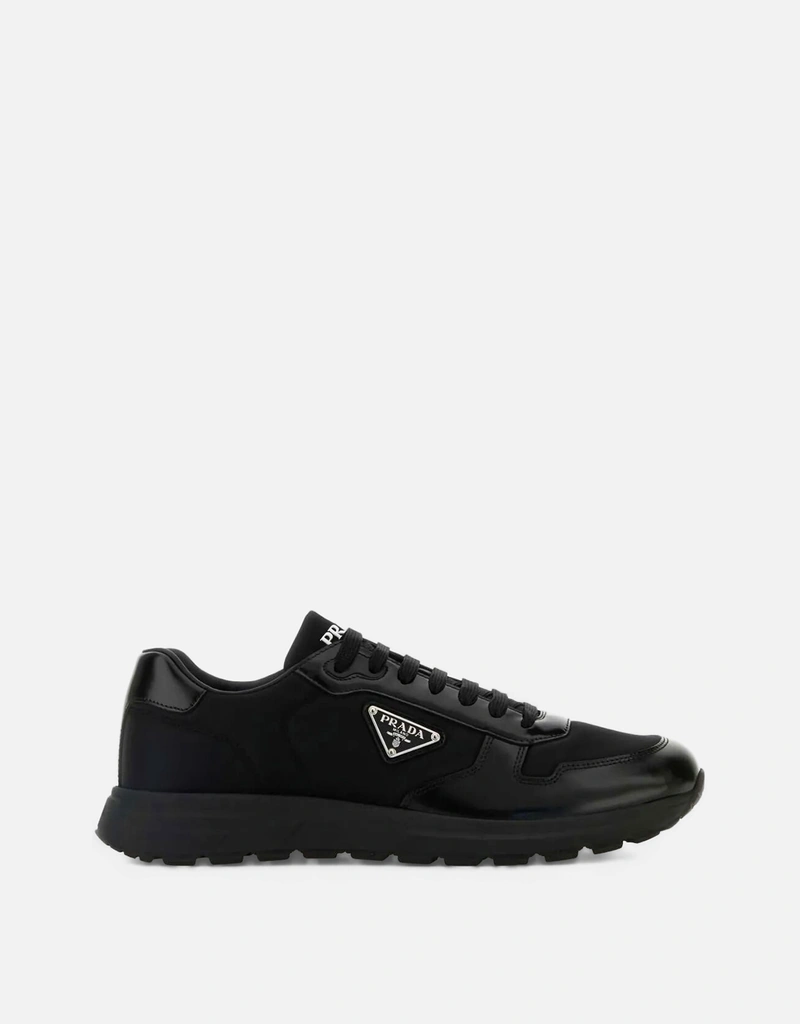 Prada メンズナイロンとカーフレザースニーカー () IFCHIC.COM