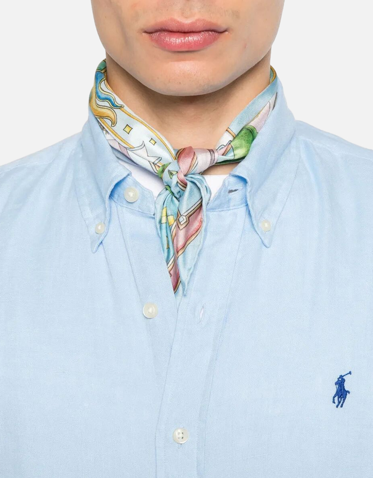 POLO RALPH LAUREN 【M】リネンシャツ ボタンダウン 現行モデル Polo Ralph Lauren メンズ リネン ボタンダウン シャツ (すべての新品