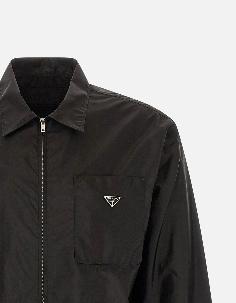 Prada メンズ Re-Nylon ブラック シャツ (すべての新品) IFCHIC.COM