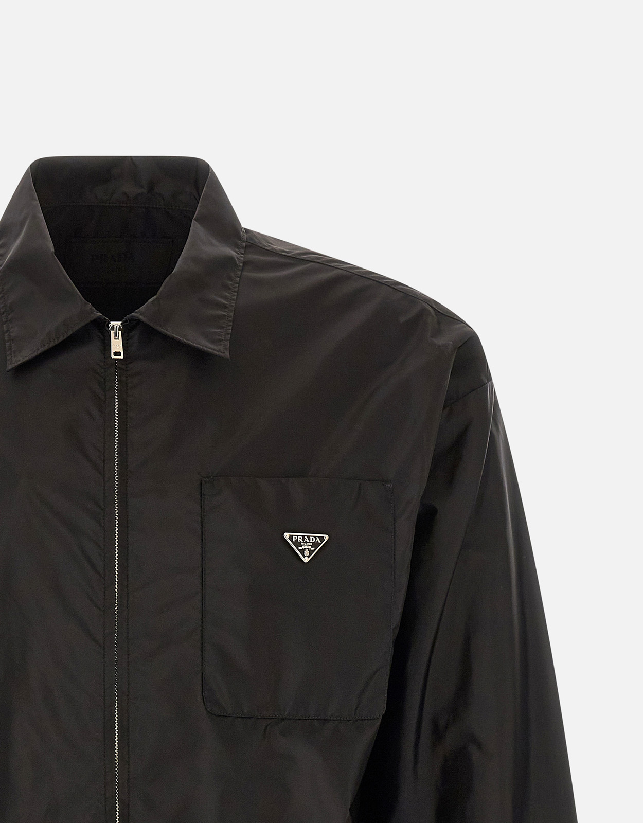 Prada メンズ Re-Nylon ブラック シャツ (すべての新品) IFCHIC.COM