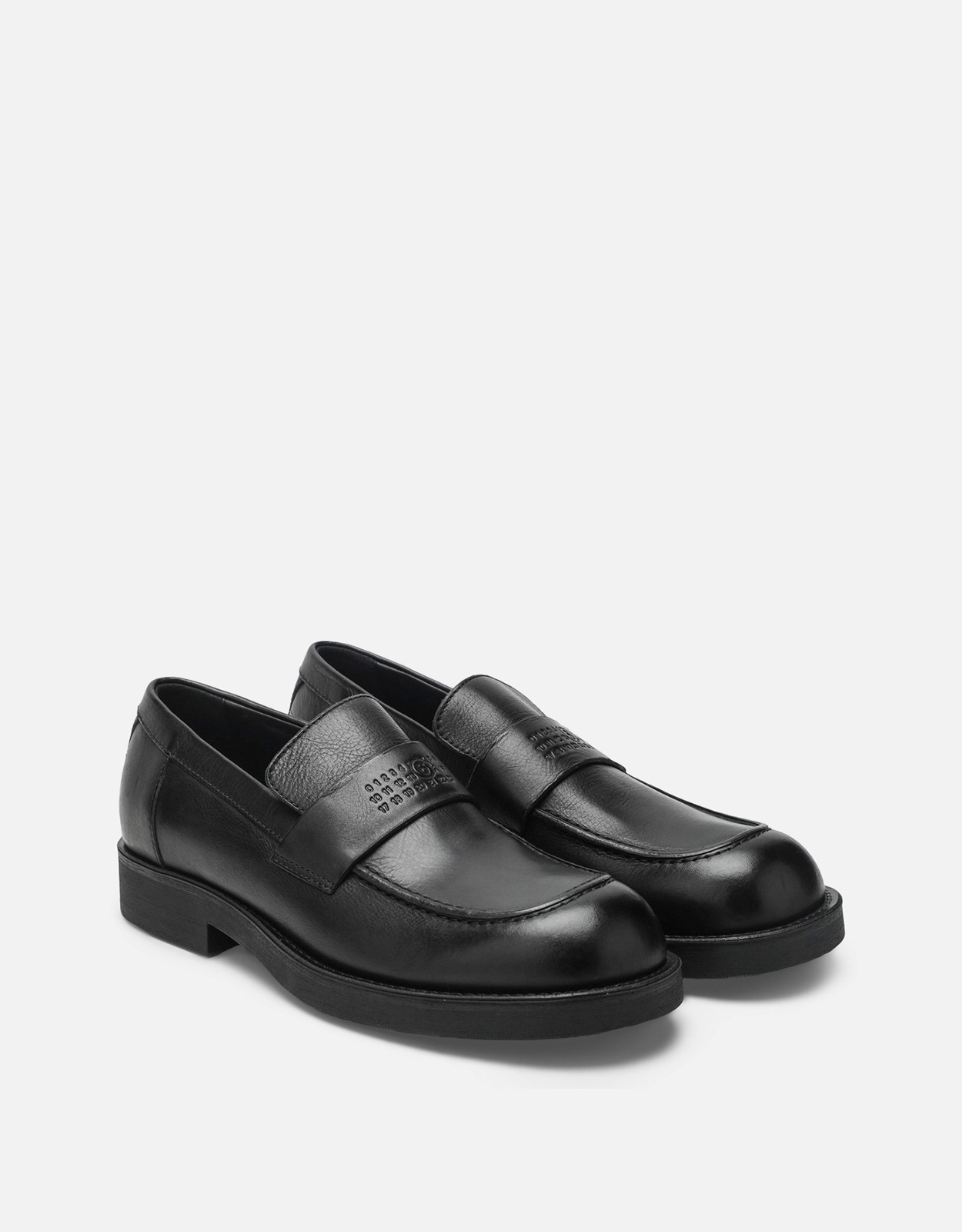 MM6 Maison Margiela Men's City Biker Calf Leather Loafers